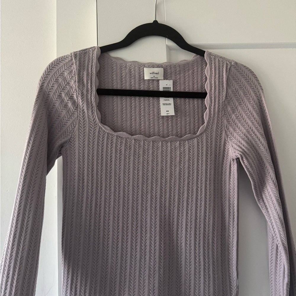 Wilfred Lavender Knit Sweater